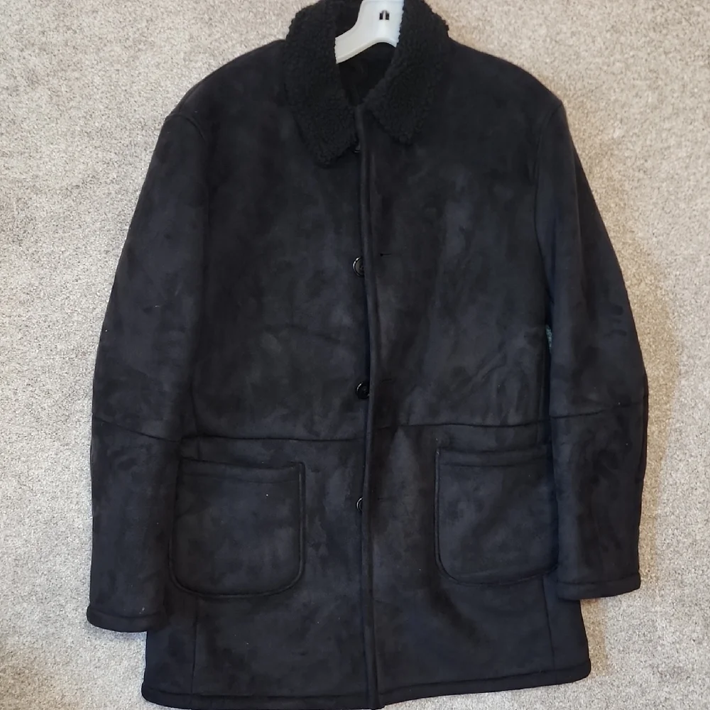 Lauren Ralph Lauren Men's Black Polyester‎ Coat Size 38 Short Black